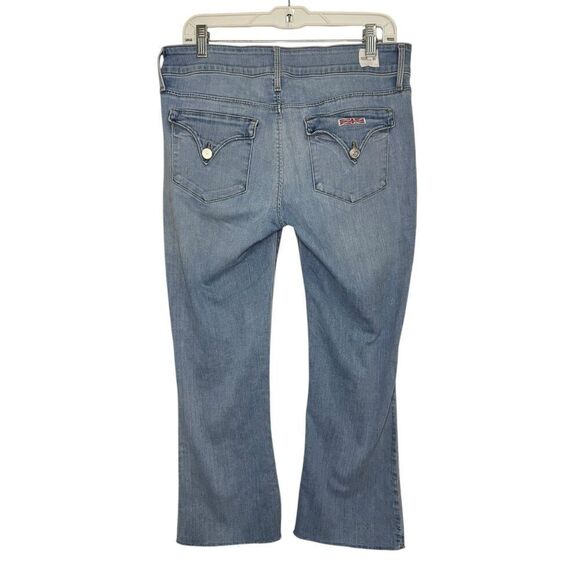Hudson Women’s 31 Jeans Collin Midrise Bootcut Medium Wash Stretch Crop Denim - Picture 5 of 9